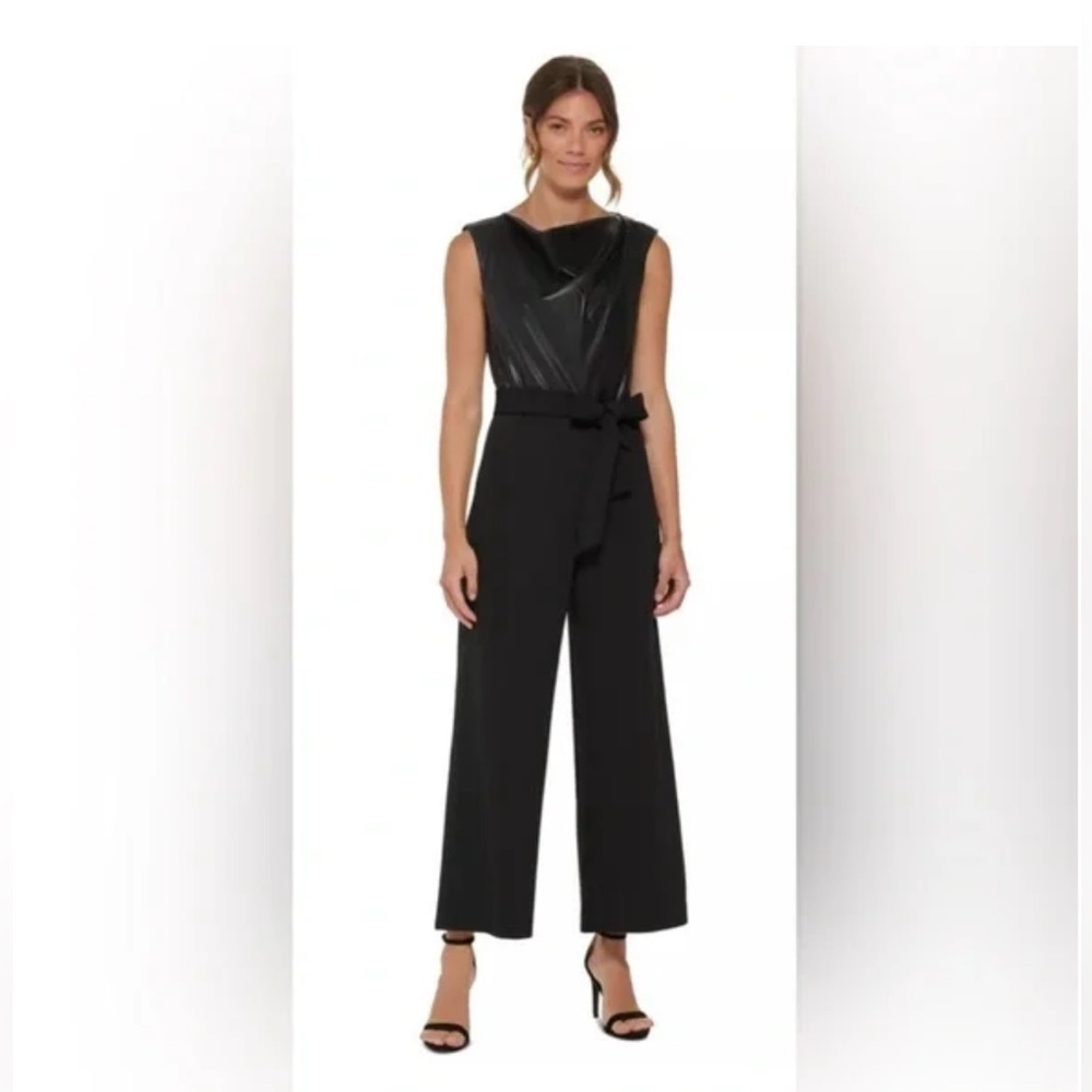 NWT DKNY Black Sleeveless Jumpsuit